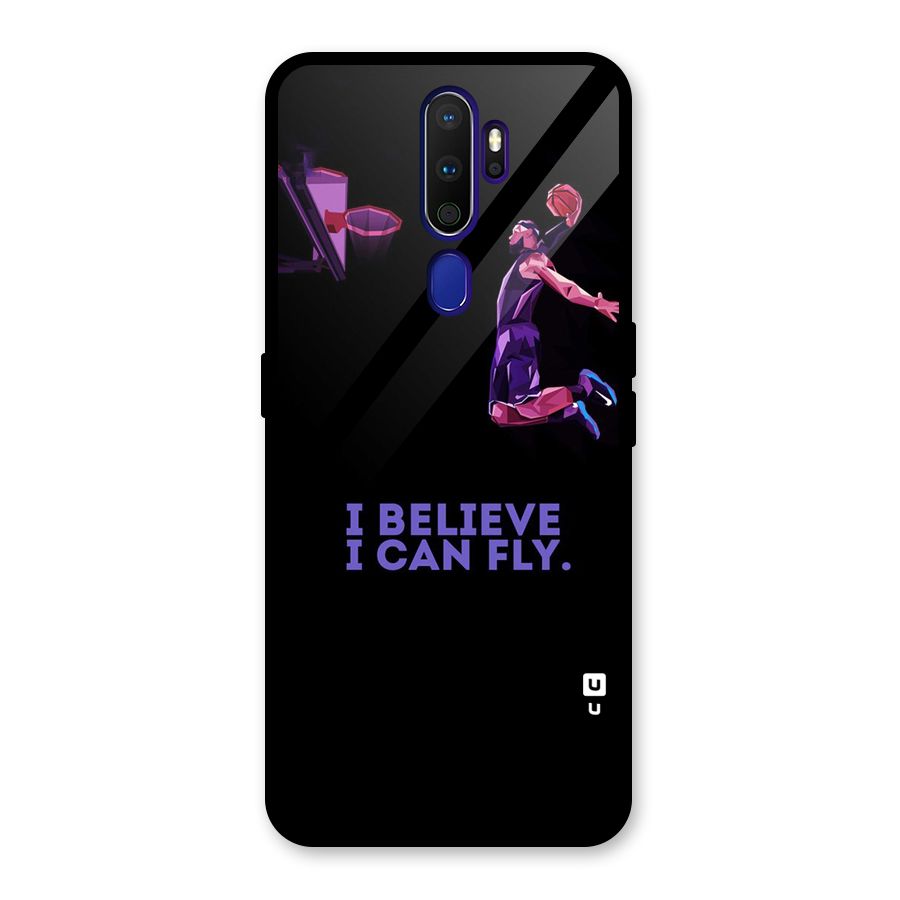 Believe And Fly Glass Back Case for Oppo A9 (2020)