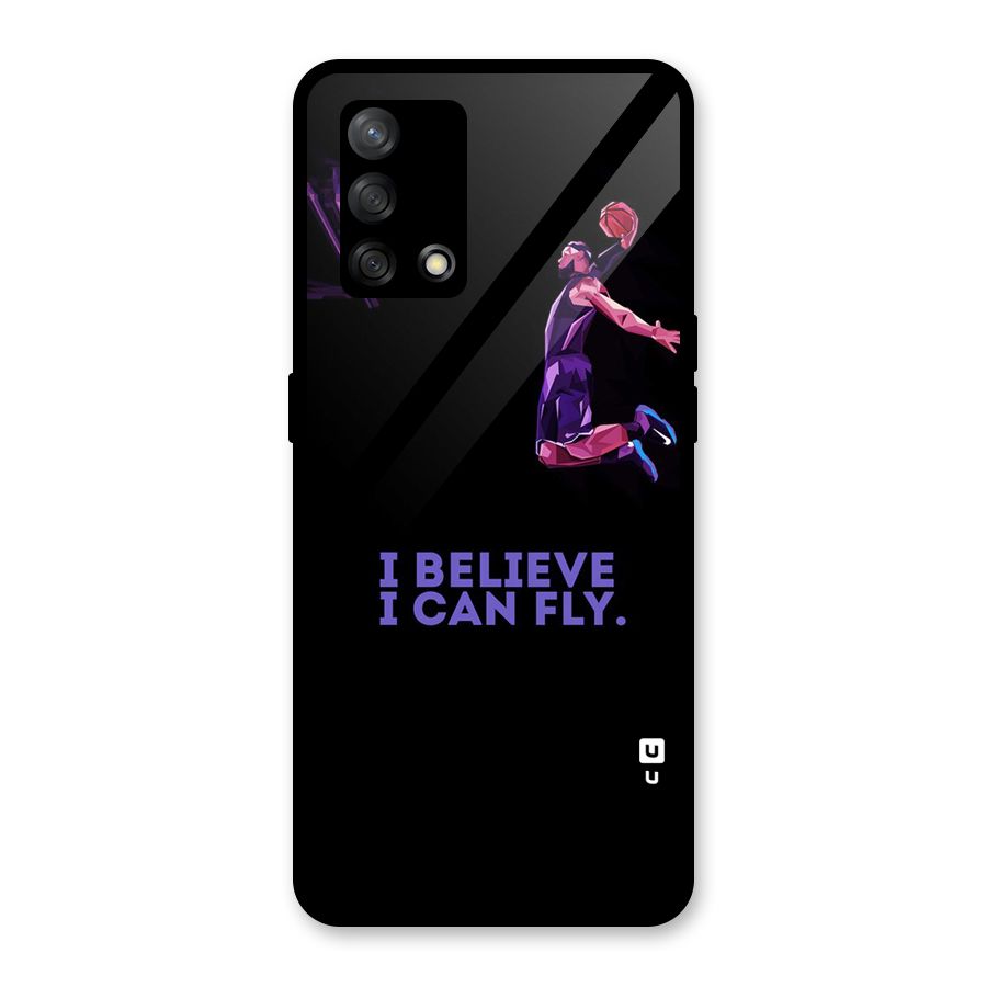 Believe And Fly Glass Back Case for Oppo F19