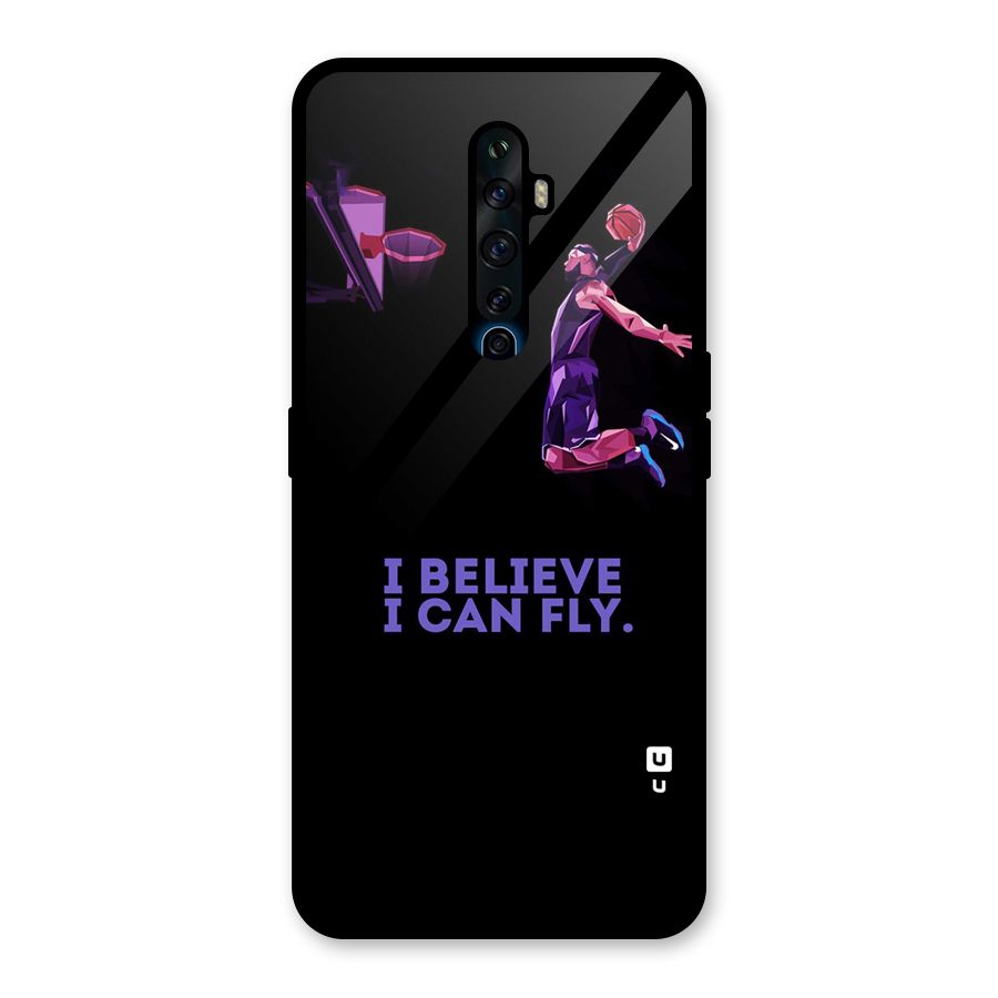 Believe And Fly Glass Back Case for Oppo Reno2 Z