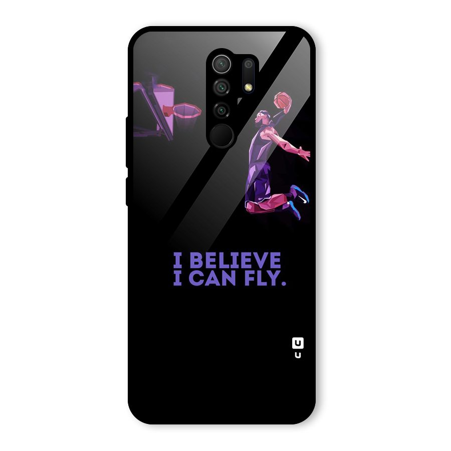 Believe And Fly Glass Back Case for Poco M2