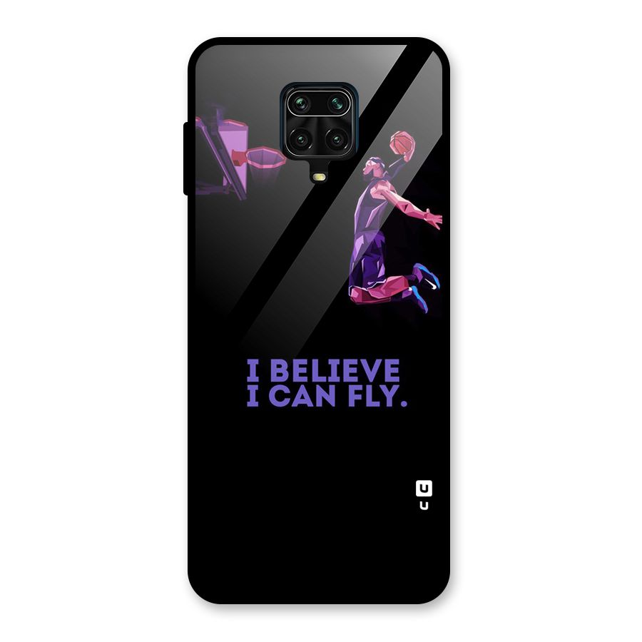 Believe And Fly Glass Back Case for Poco M2 Pro