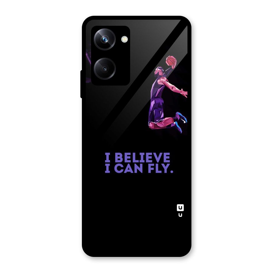 Believe And Fly Glass Back Case for Realme 10 Pro