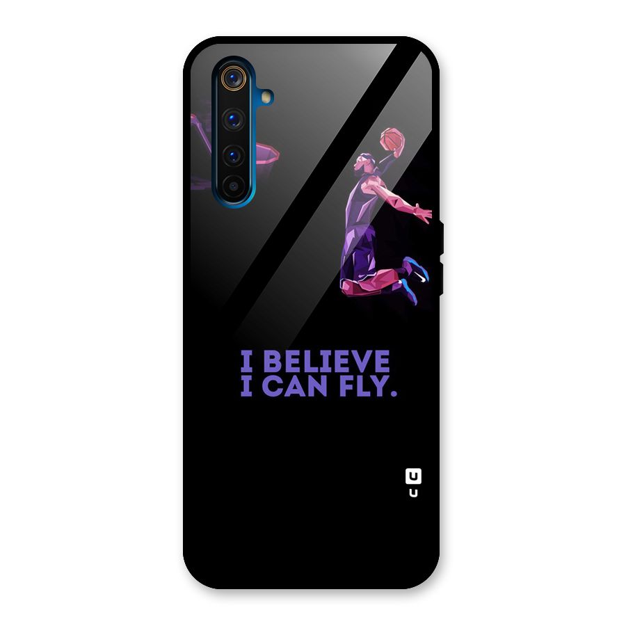 Believe And Fly Glass Back Case for Realme 6 Pro