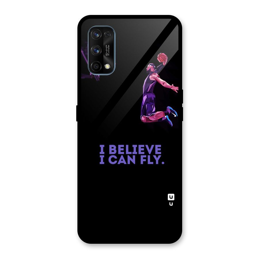 Believe And Fly Glass Back Case for Realme 7 Pro