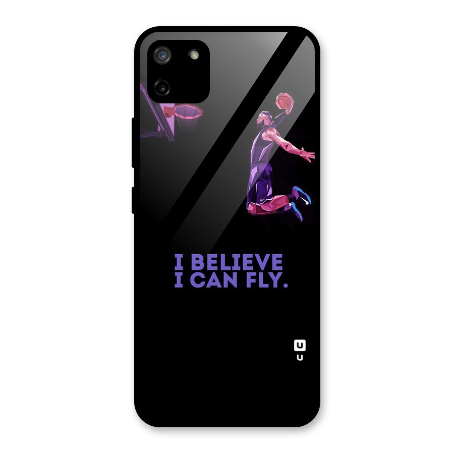 Believe And Fly Glass Back Case for Realme C11