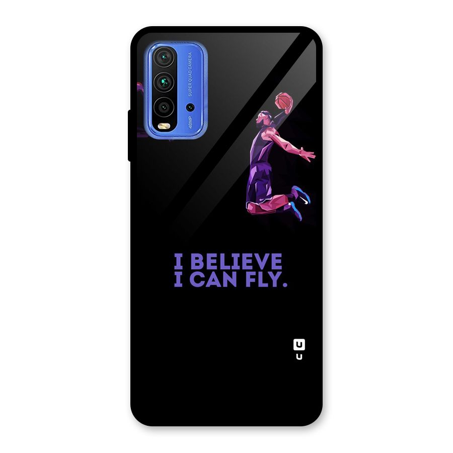 Believe And Fly Glass Back Case for Redmi 9 Power