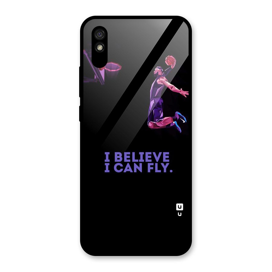 Believe And Fly Glass Back Case for Redmi 9i