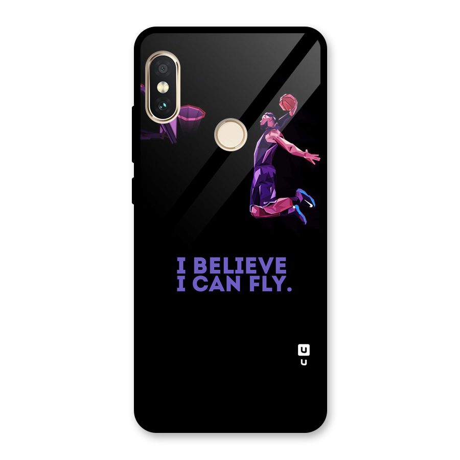 Believe And Fly Glass Back Case for Redmi Note 5 Pro