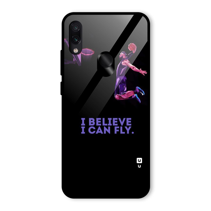 Believe And Fly Glass Back Case for Redmi Note 7 Pro
