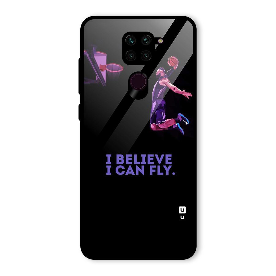 Believe And Fly Glass Back Case for Redmi Note 9