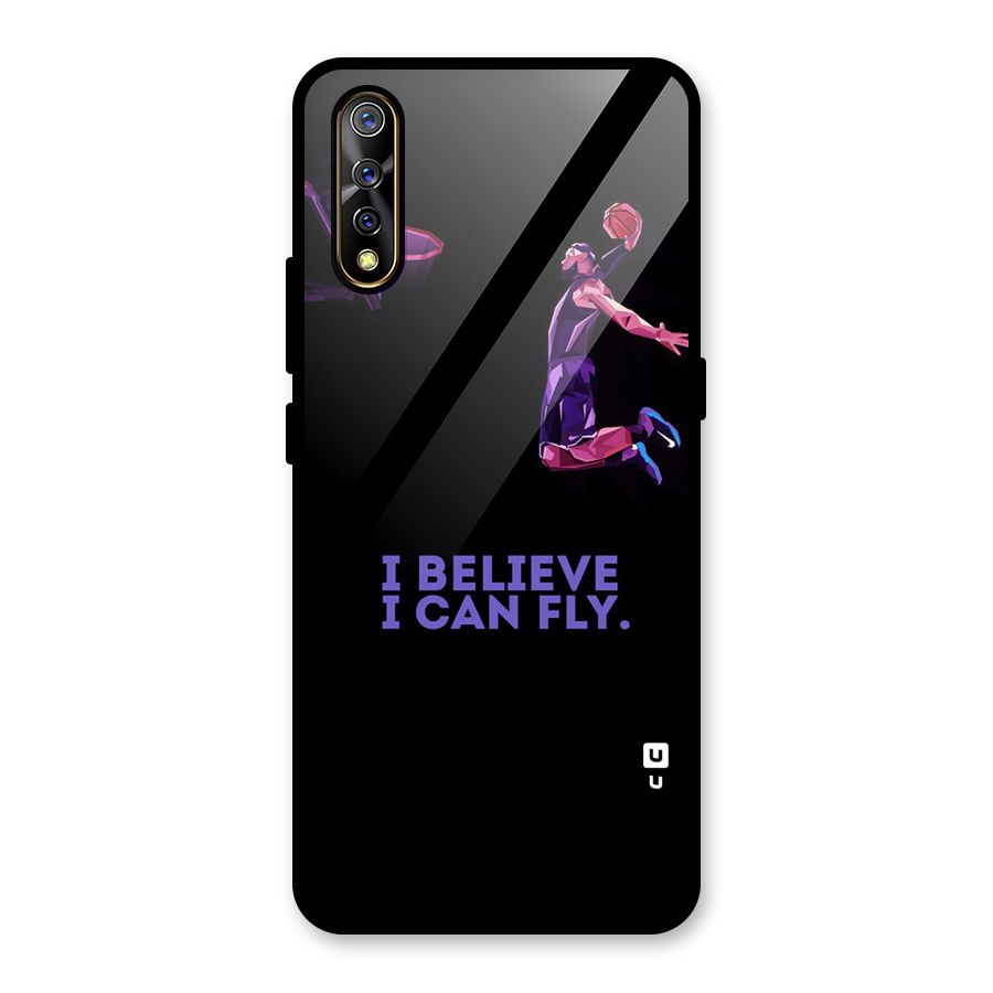 Believe And Fly Glass Back Case for Vivo S1