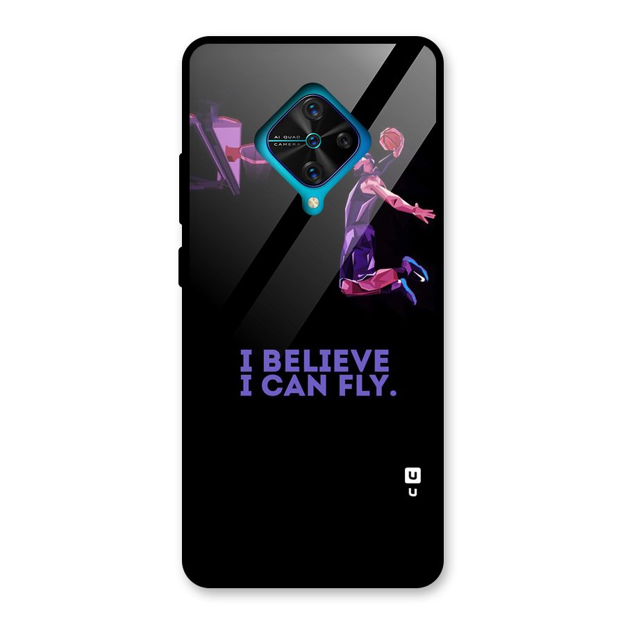 Believe And Fly Glass Back Case for Vivo S1 Pro