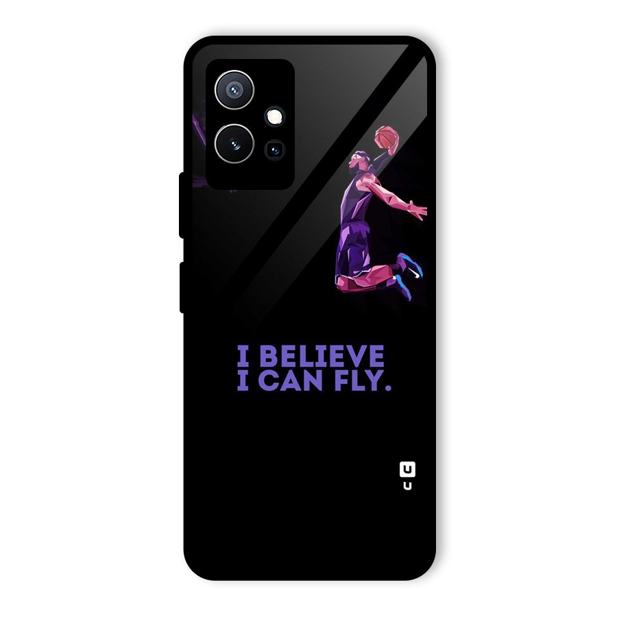 Believe And Fly Glass Back Case for Vivo T1 5G