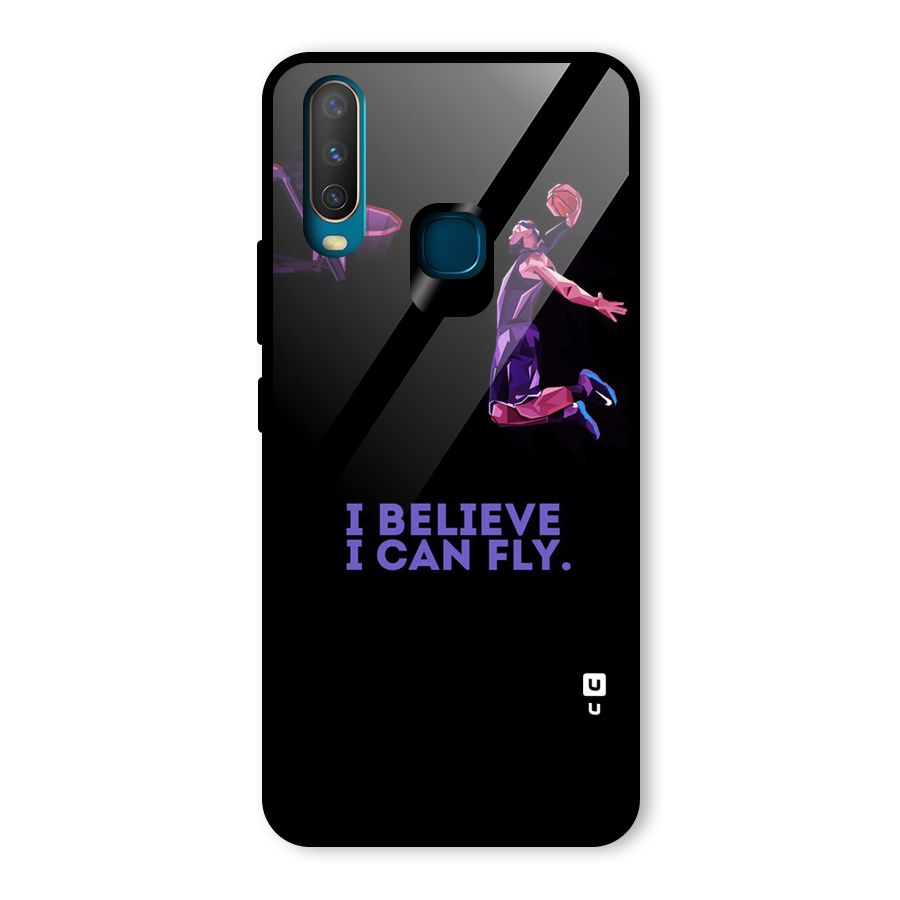 Believe And Fly Glass Back Case for Vivo U10