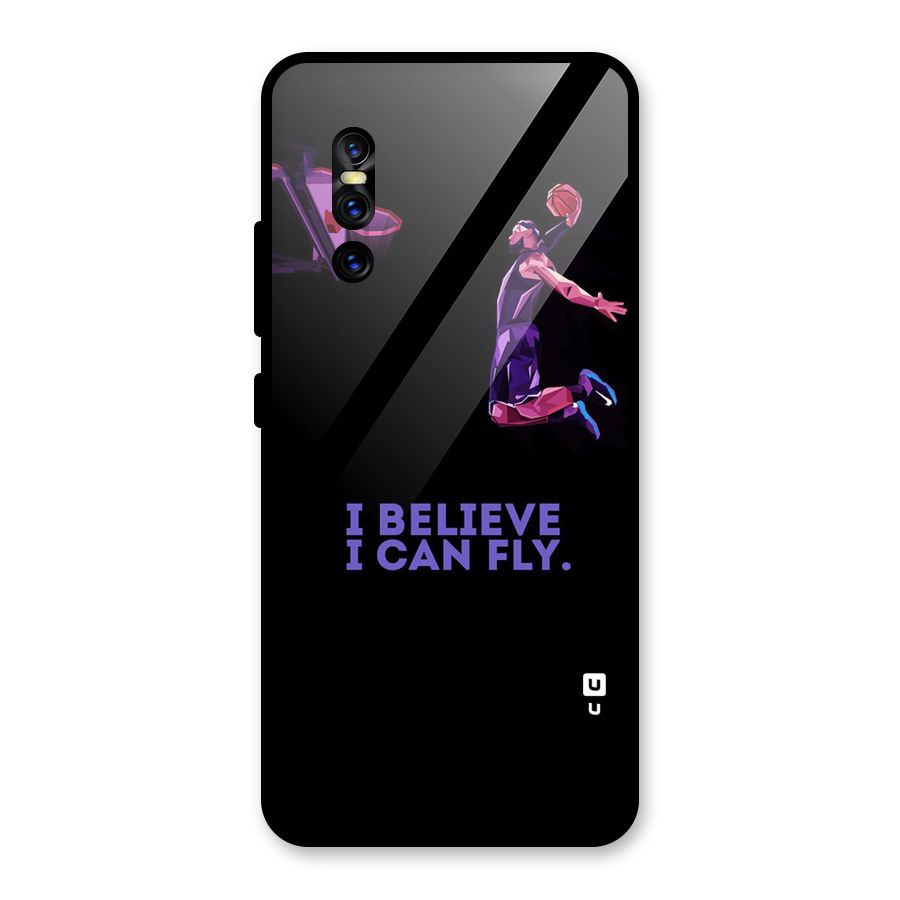 Believe And Fly Glass Back Case for Vivo V15 Pro