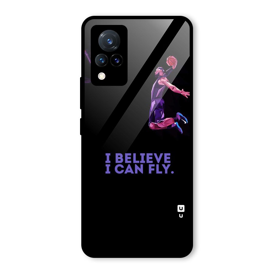 Believe And Fly Glass Back Case for Vivo V21 5G