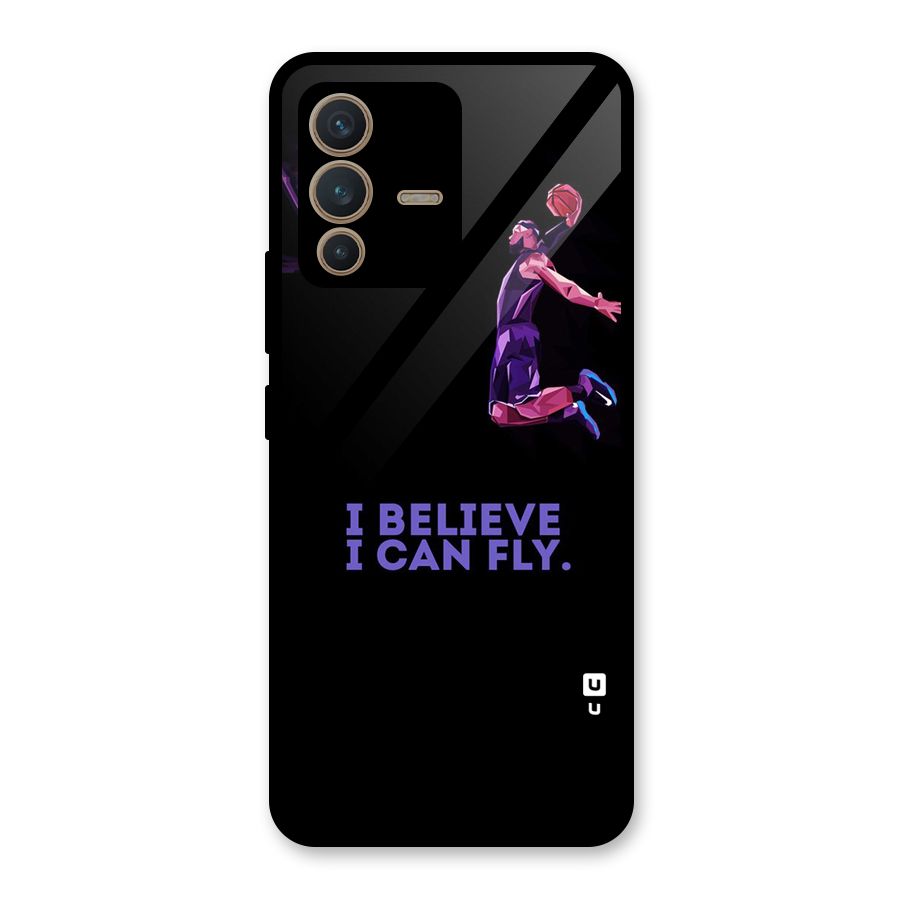 Believe And Fly Glass Back Case for Vivo V23 5G