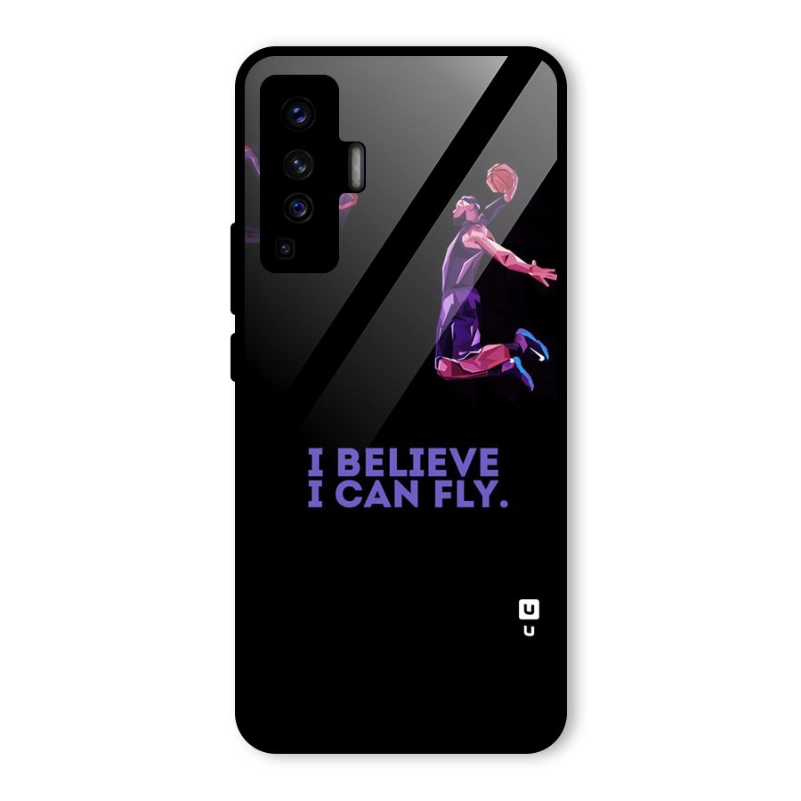 Believe And Fly Glass Back Case for Vivo X50
