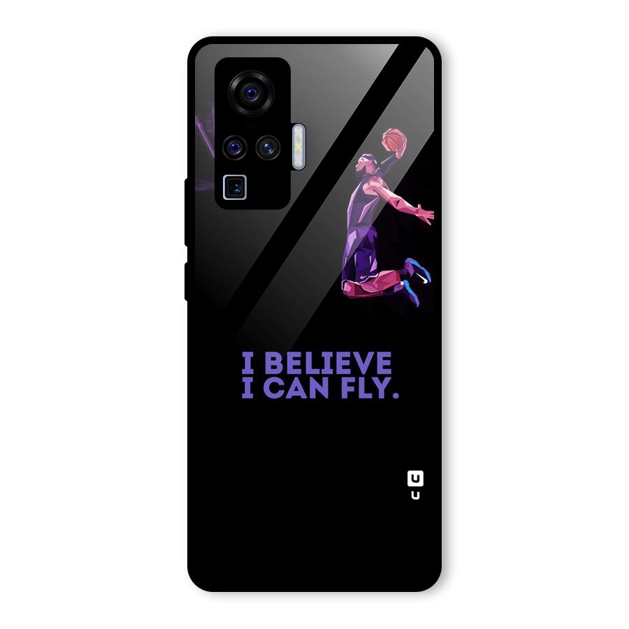 Believe And Fly Glass Back Case for Vivo X50 Pro