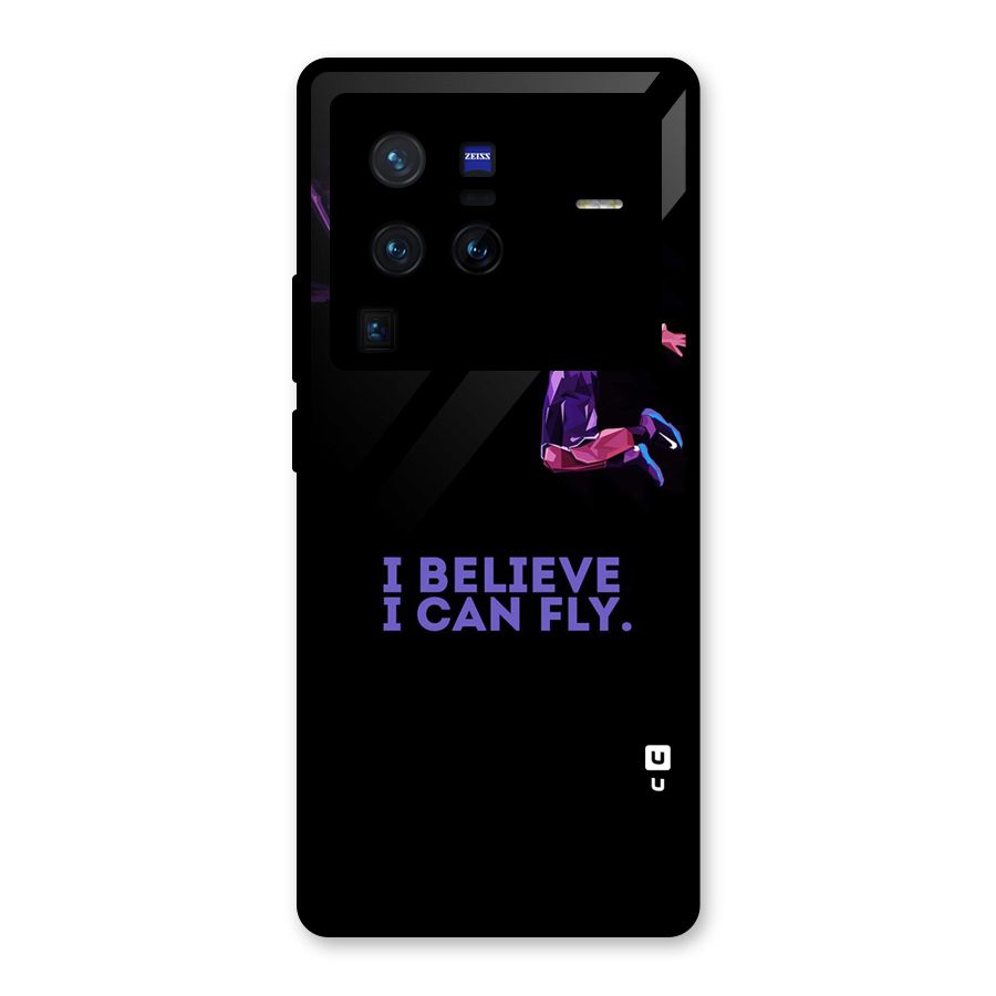 Believe And Fly Glass Back Case for Vivo X80 Pro