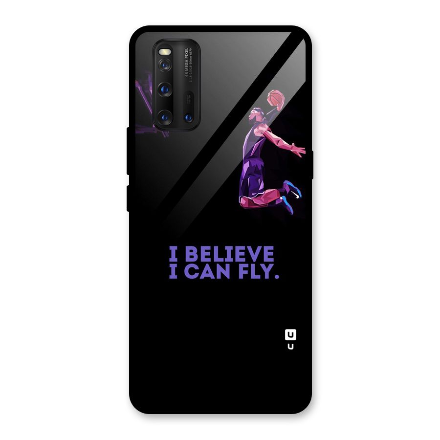 Believe And Fly Glass Back Case for Vivo iQOO 3
