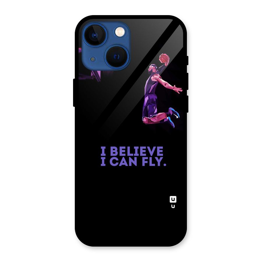 Believe And Fly Glass Back Case for iPhone 13 Mini