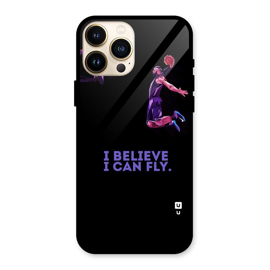 Believe And Fly Glass Back Case for iPhone 13 Pro Max