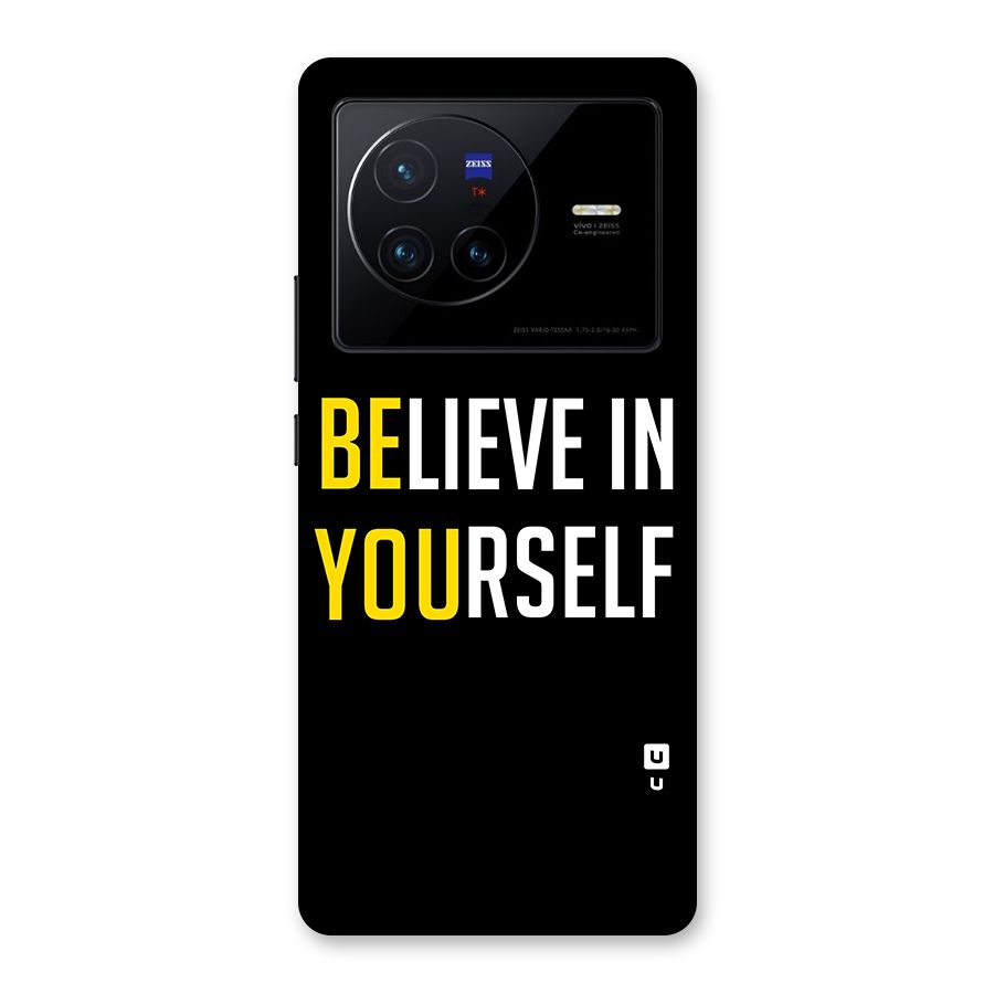Believe In Yourself Black Back Case for Vivo X80