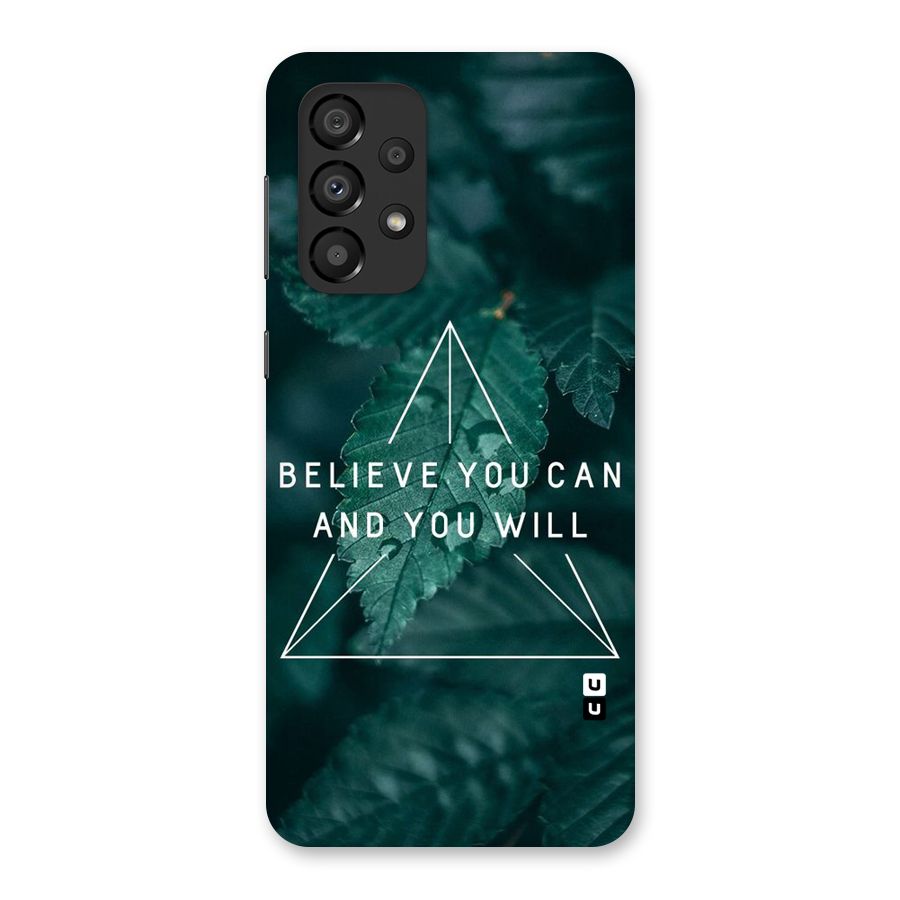 Believe You Can Motivation Back Case for Galaxy A33 5G