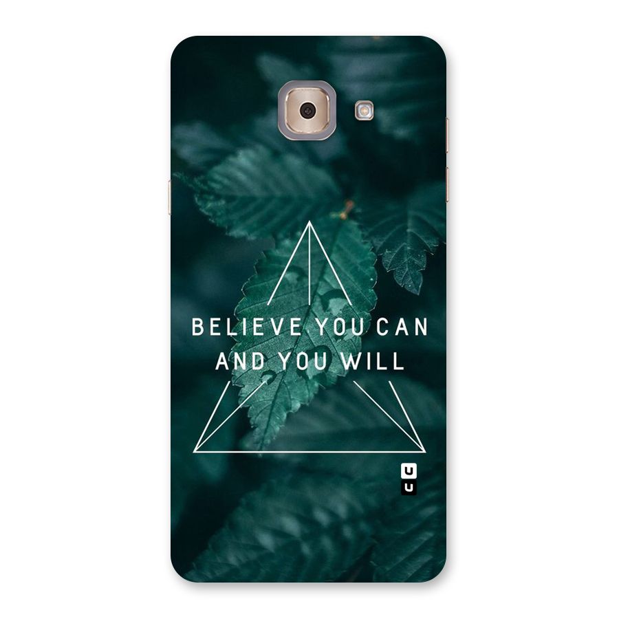 Believe You Can Motivation Back Case for Galaxy J7 Max