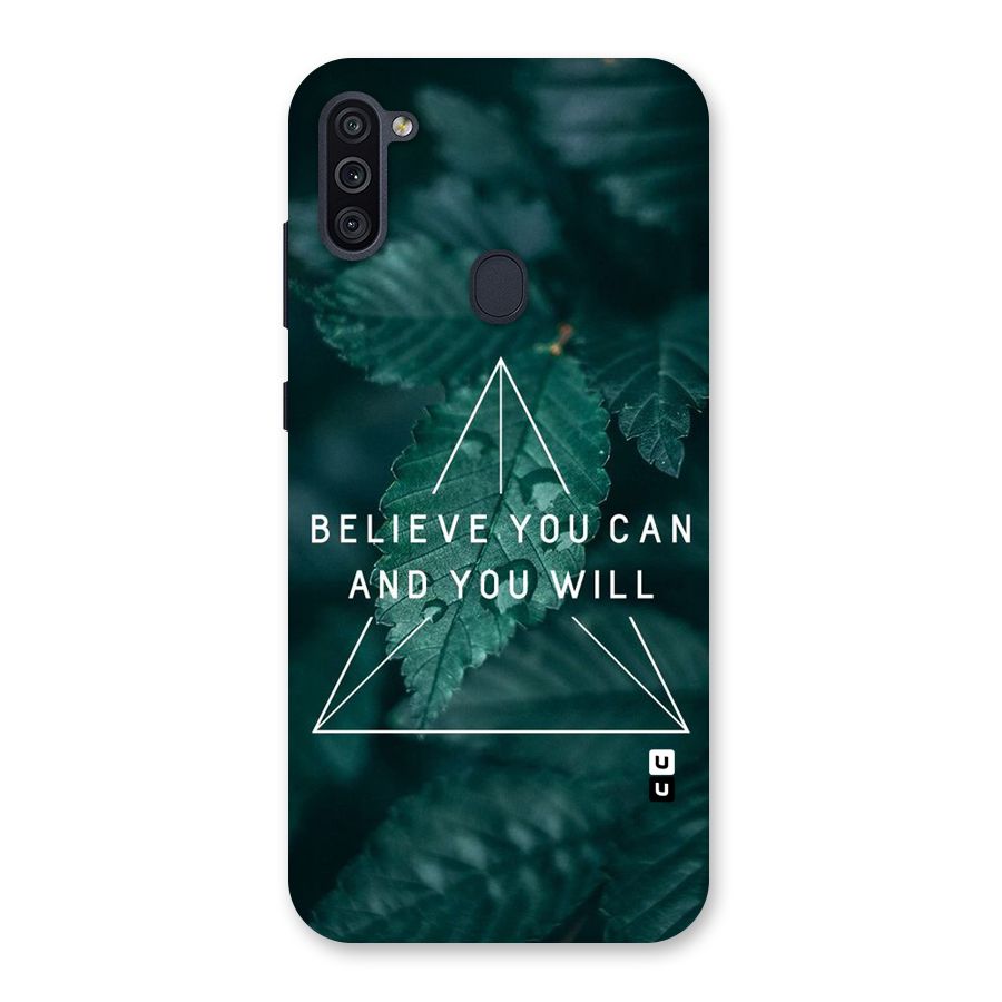 Believe You Can Motivation Back Case for Galaxy M11