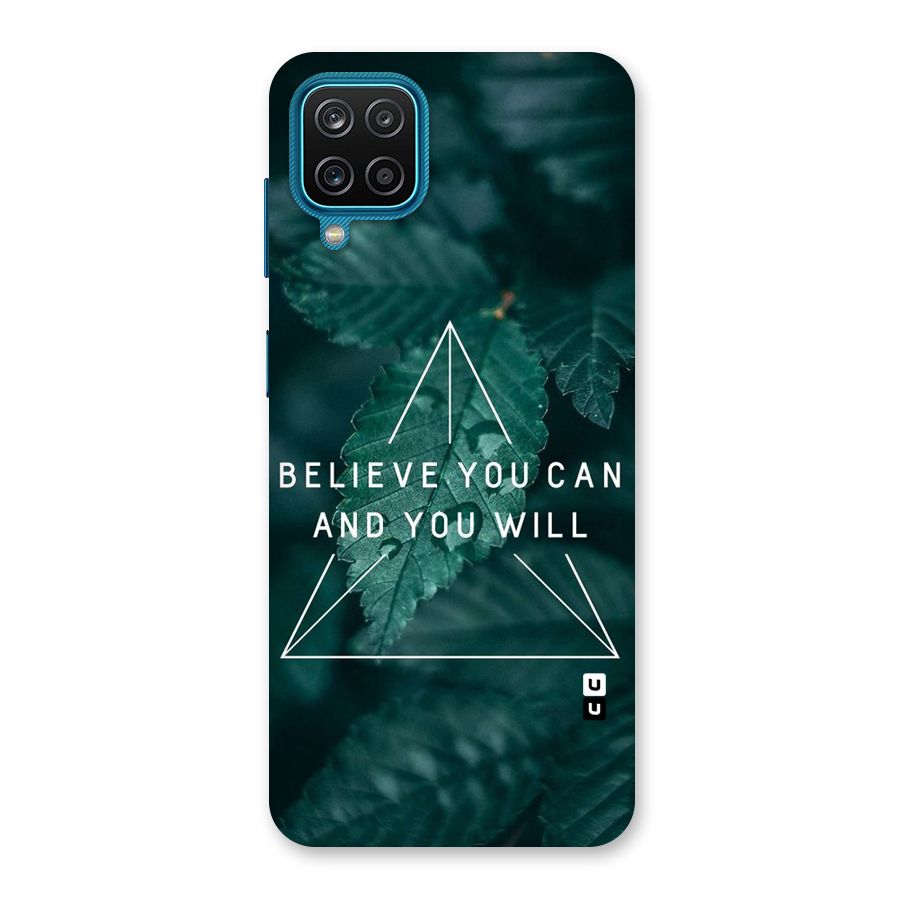 Believe You Can Motivation Back Case for Galaxy M12