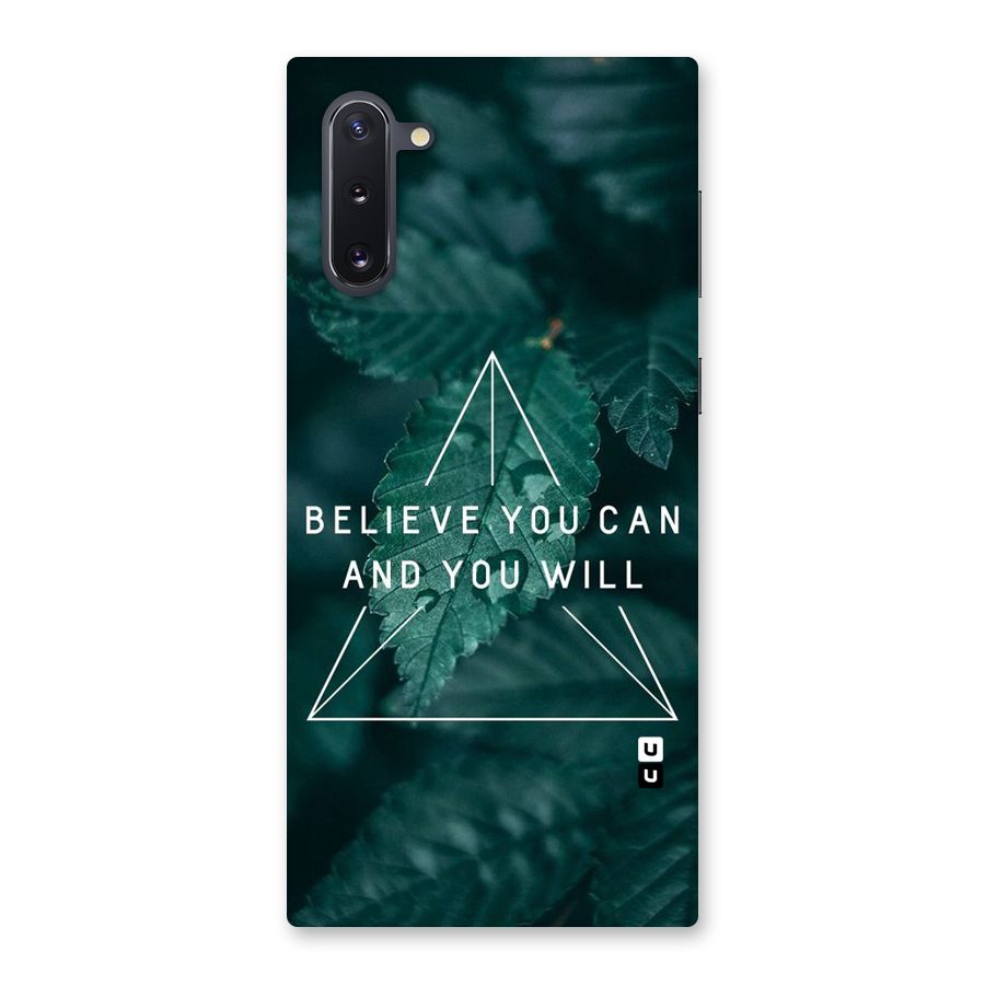 Believe You Can Motivation Back Case for Galaxy Note 10