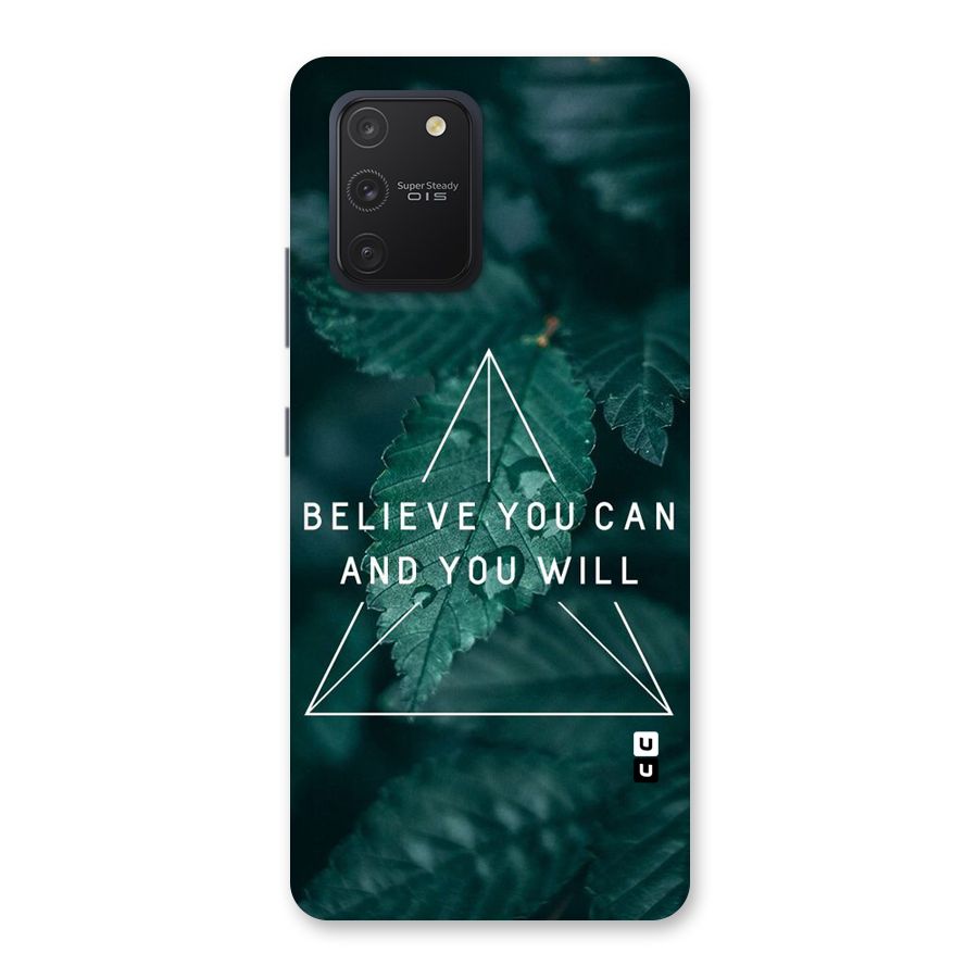 Believe You Can Motivation Back Case for Galaxy S10 Lite