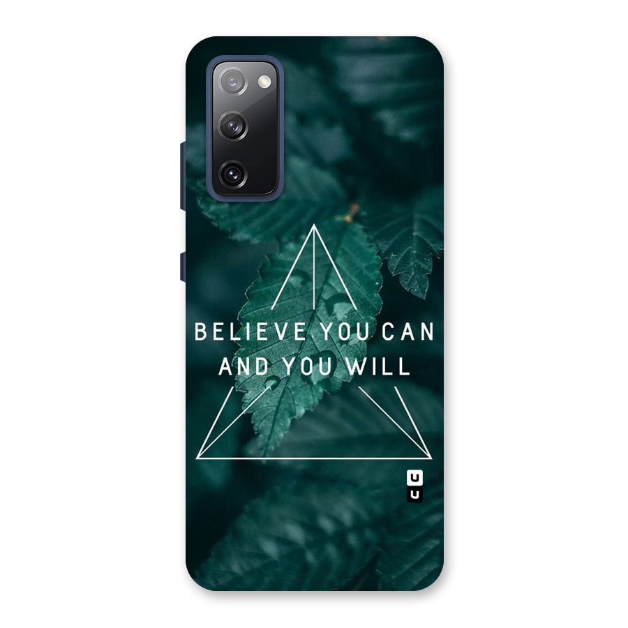 Believe You Can Motivation Back Case for Galaxy S20 FE