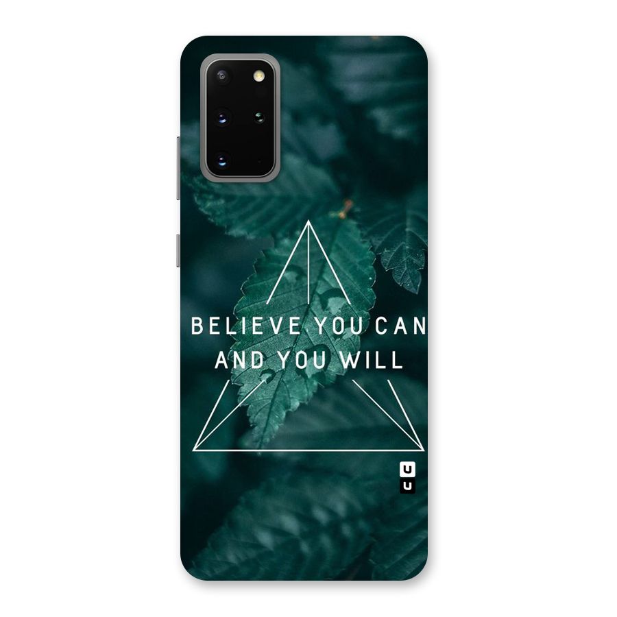 Believe You Can Motivation Back Case for Galaxy S20 Plus