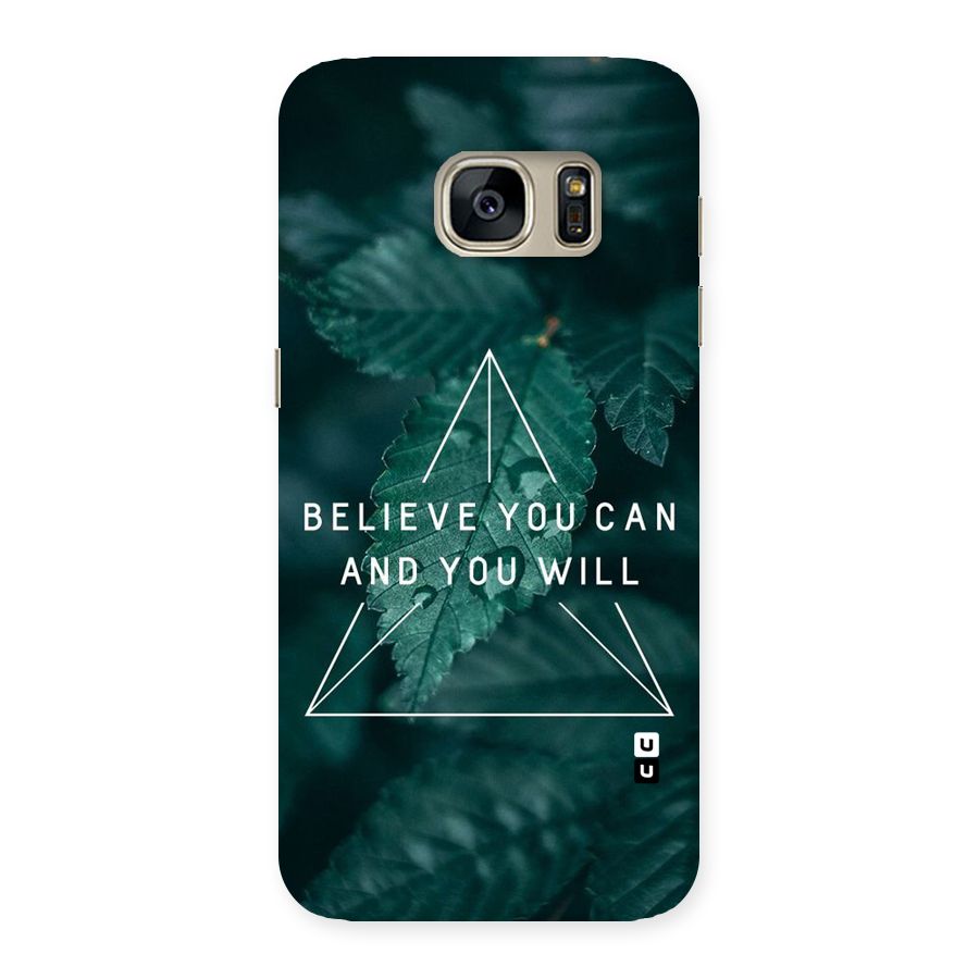 Believe You Can Motivation Back Case for Galaxy S7