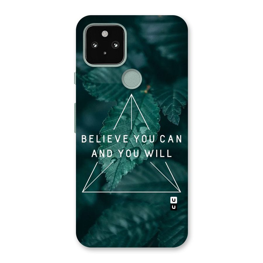 Believe You Can Motivation Back Case for Google Pixel 5