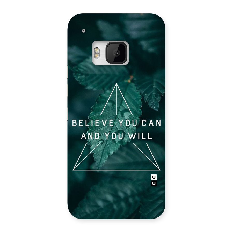 Believe You Can Motivation Back Case for HTC One M9