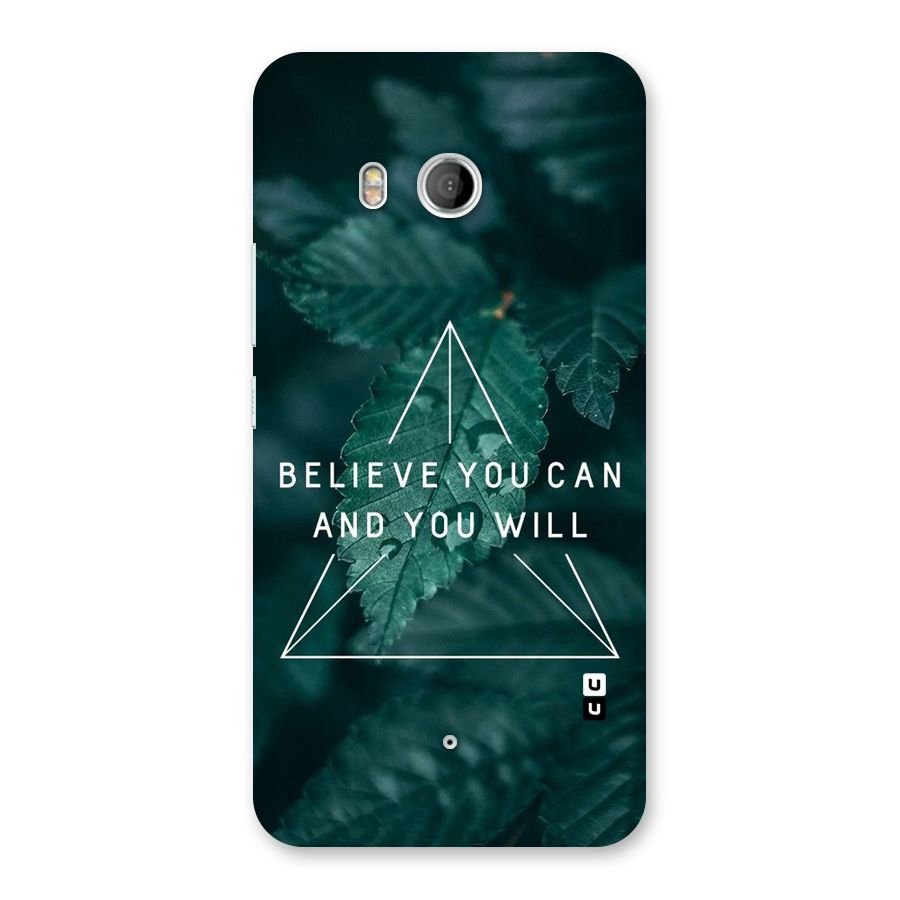 Believe You Can Motivation Back Case for HTC U11