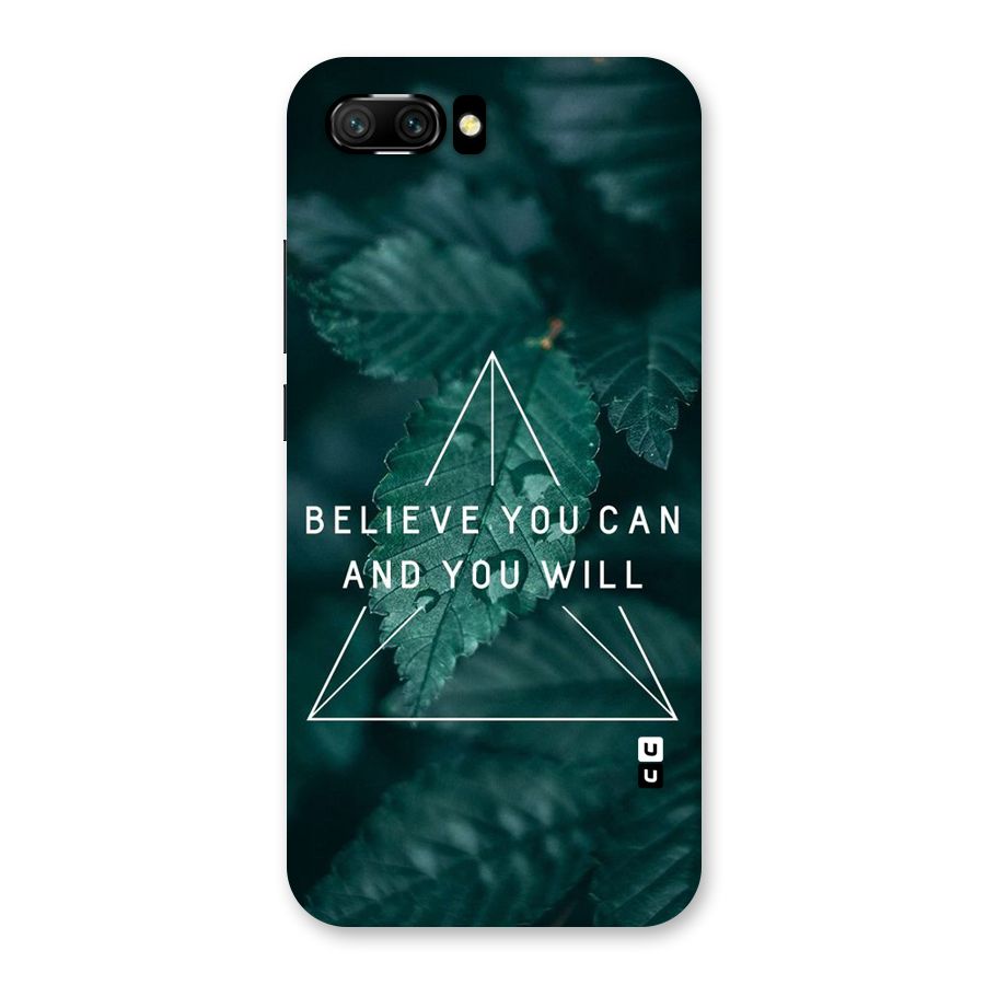 Believe You Can Motivation Back Case for Honor 10