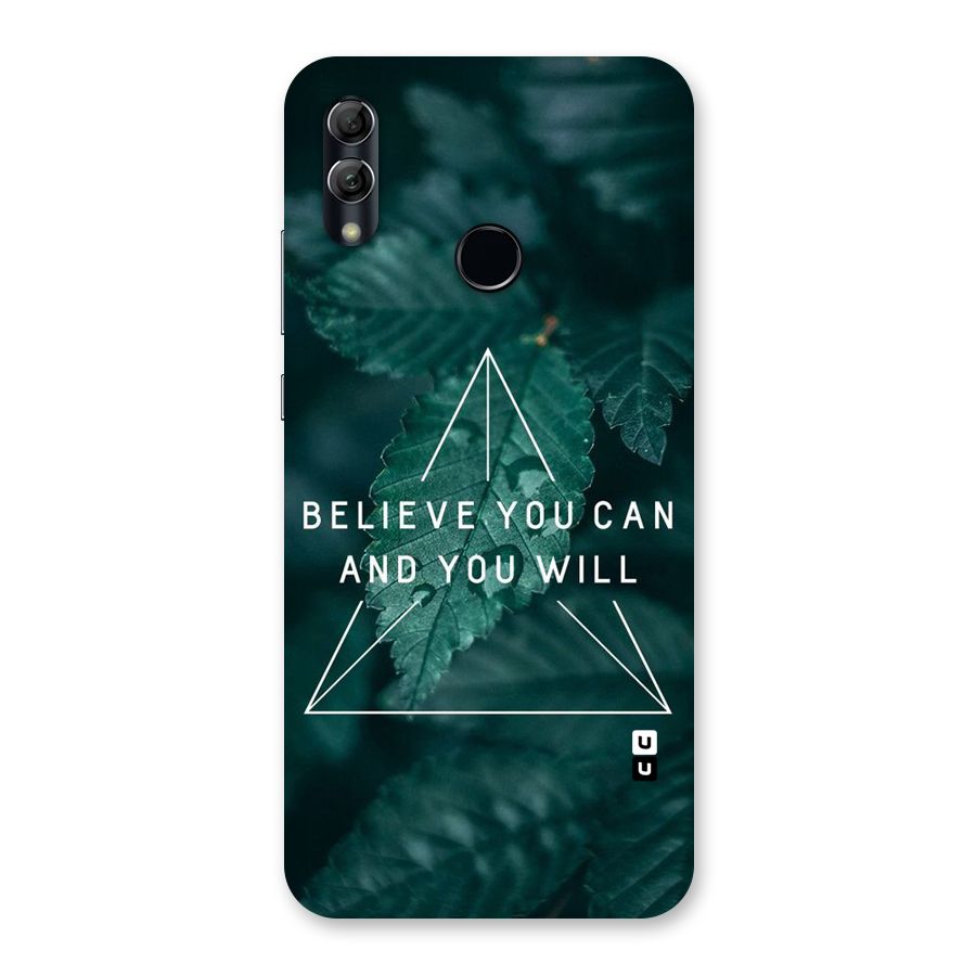 Believe You Can Motivation Back Case for Honor 10 Lite