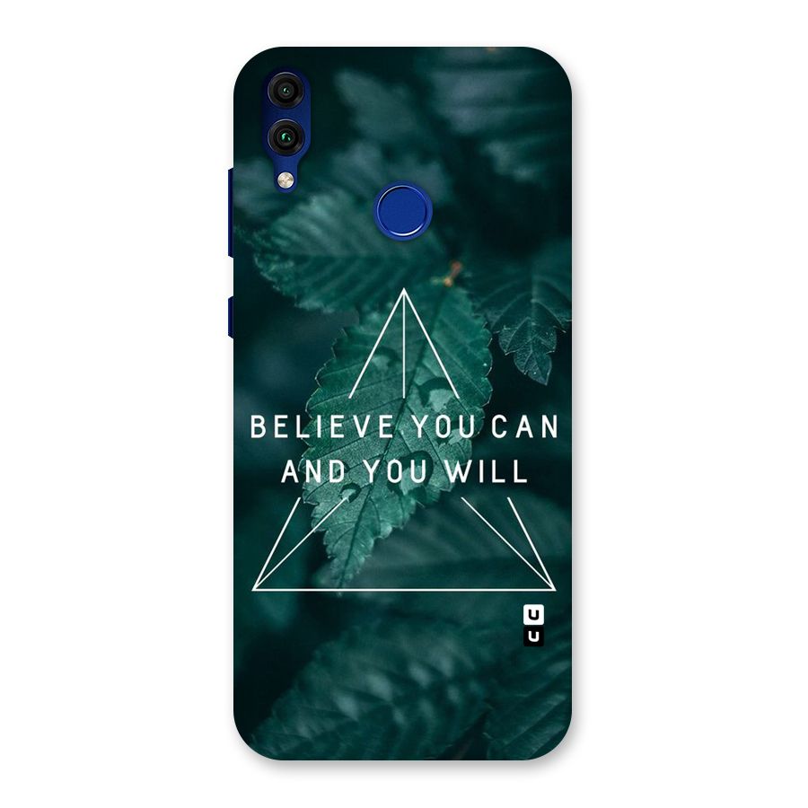 Believe You Can Motivation Back Case for Honor 8C