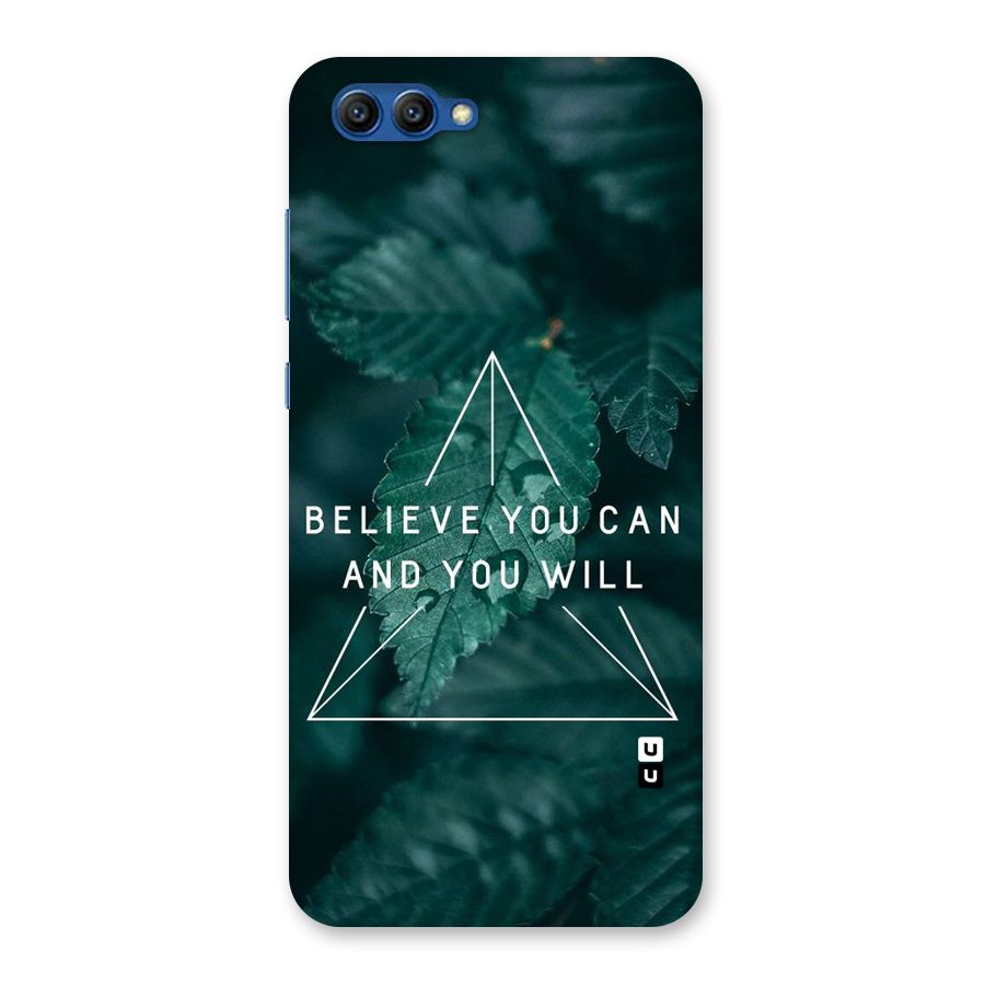 Believe You Can Motivation Back Case for Honor View 10
