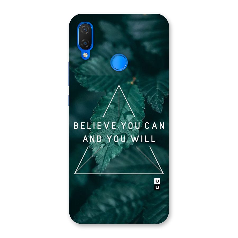 Believe You Can Motivation Back Case for Huawei P Smart+
