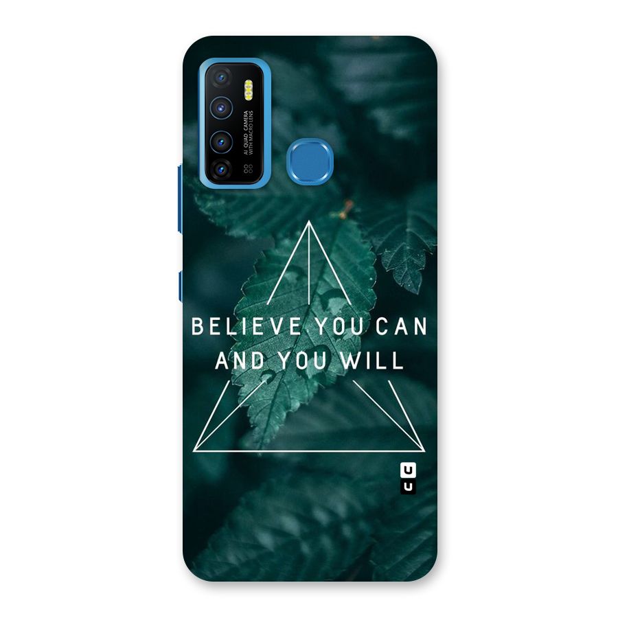 Believe You Can Motivation Back Case for Infinix Hot 9