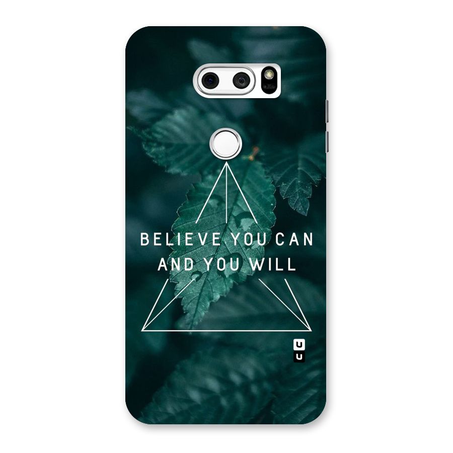Believe You Can Motivation Back Case for LG V30