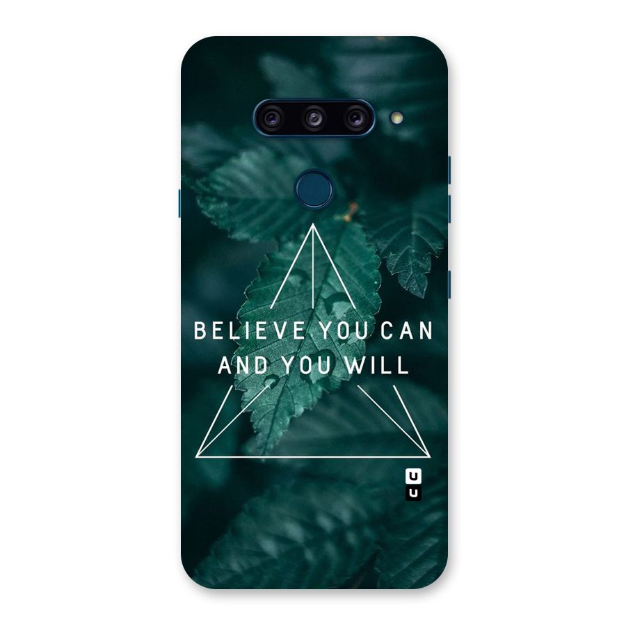 Believe You Can Motivation Back Case for LG  V40 ThinQ