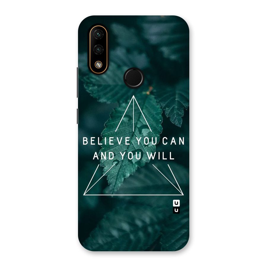 Believe You Can Motivation Back Case for Lenovo A6 Note