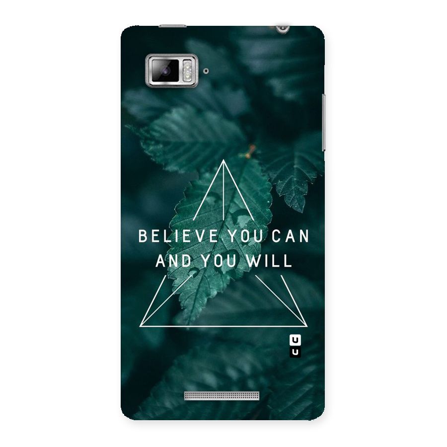Believe You Can Motivation Back Case for Lenovo Vibe Z K910
